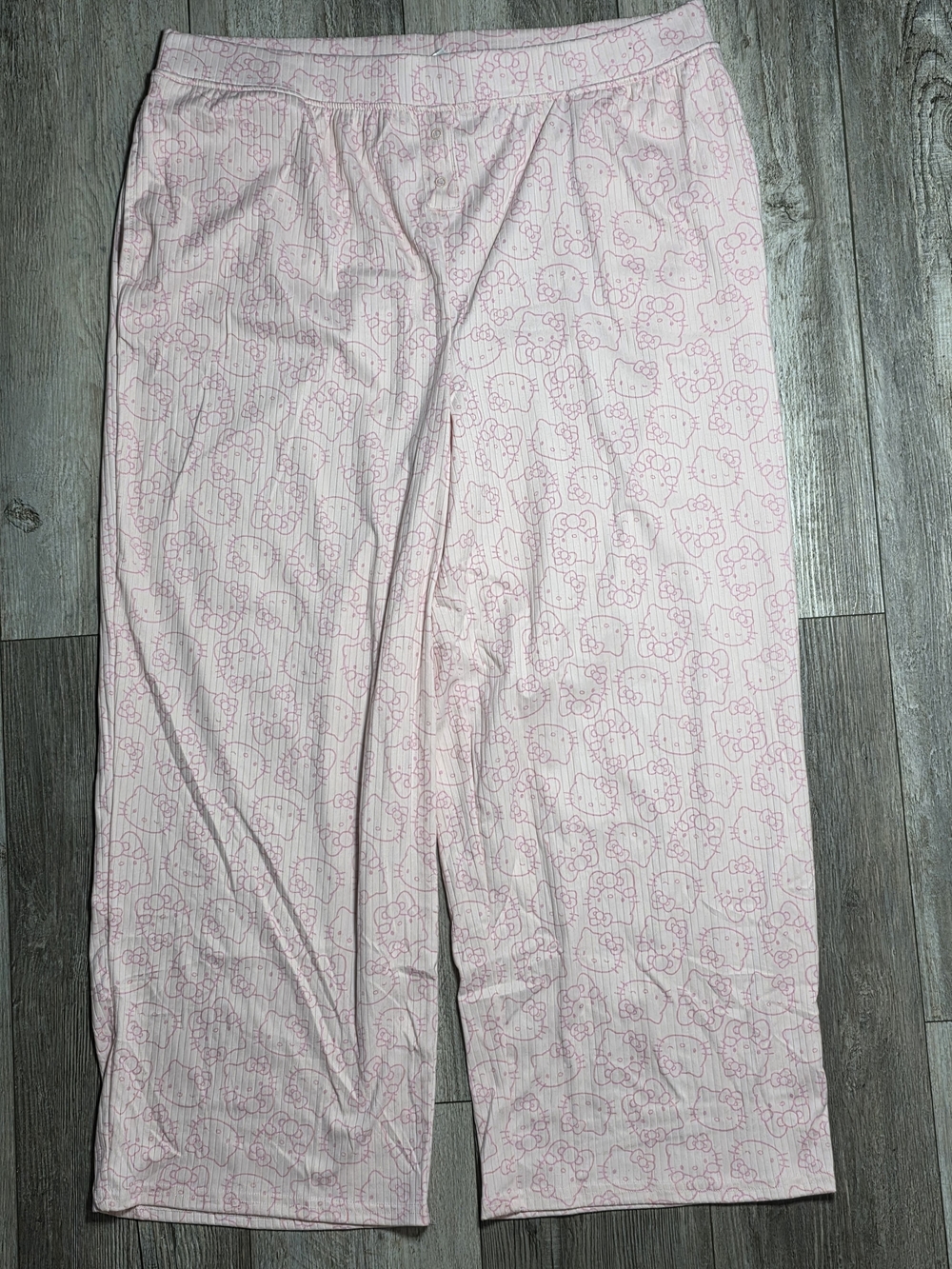 Hello Kitty Ribbed Henley 2-Piece Pajama Set Sz XXL *NWT - Picture 11 of 15